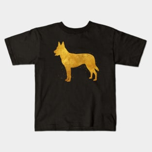 Dutch shepherd golden art Kids T-Shirt